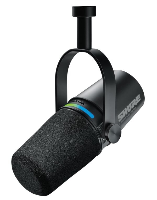 Shure MV7i Smart Microphone with Built-in Audio Interface - Podcast & Musician Mic with 2